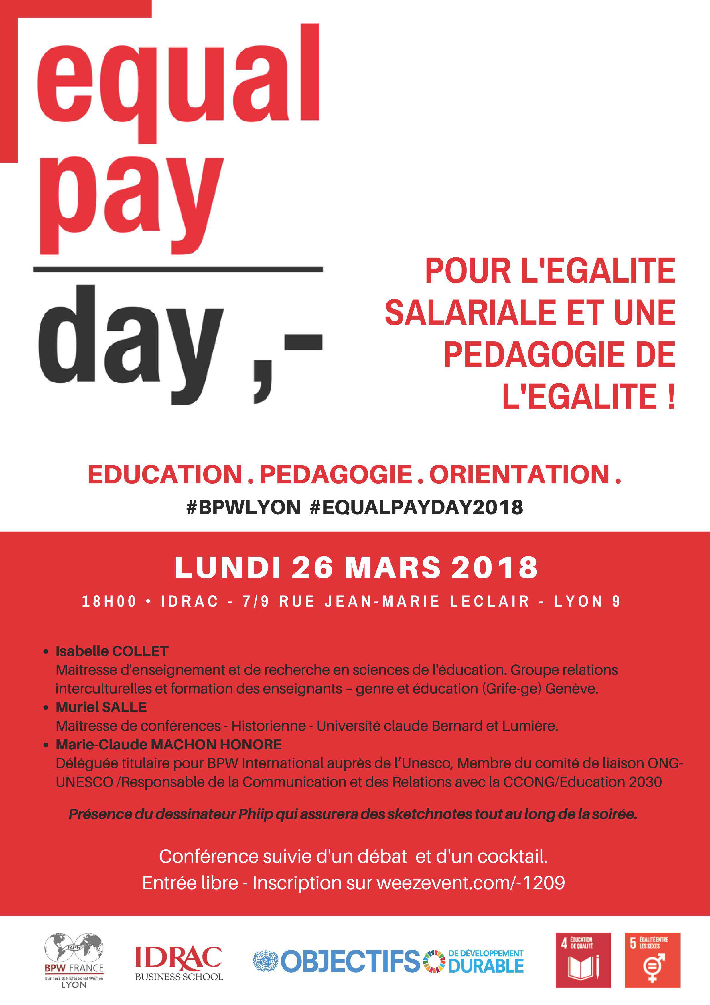 EQUAL PAY DAY – LYON / L’Ecole, favorise-t-elle l’égalité filles-garçons ?