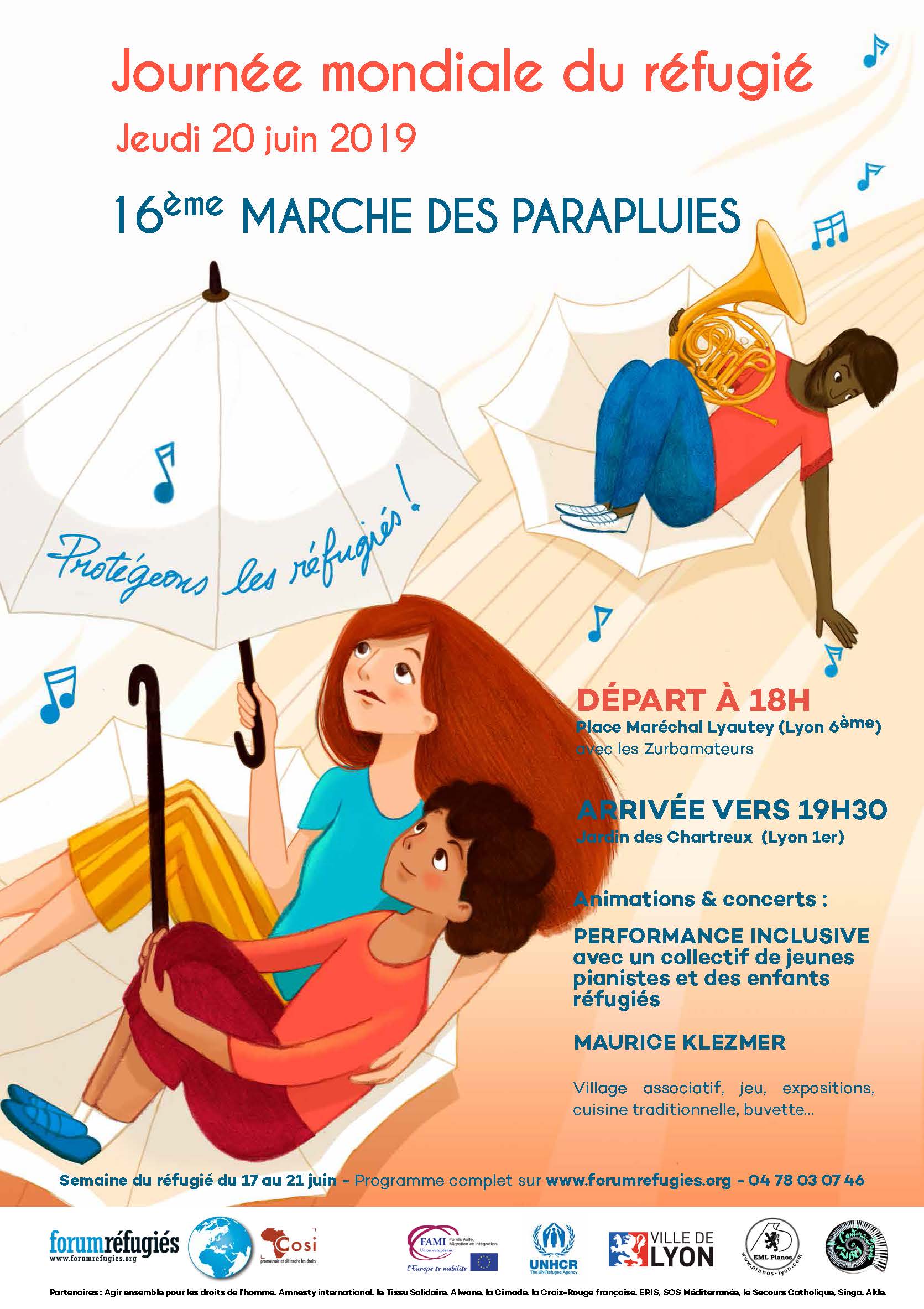 #Lyon – Offrez un parapluie à un réfugié lors de la journée mondiale du réfugié